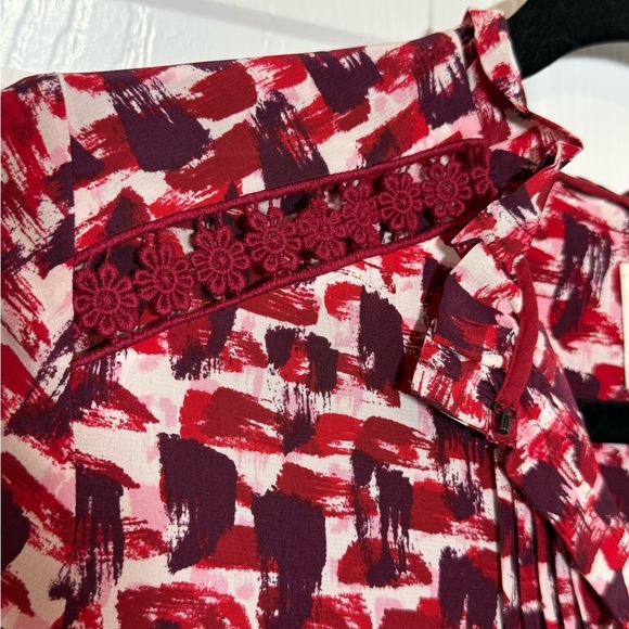 Kate Spade Dress Size XS Red White Silk Flowy - Picture 8 of 9